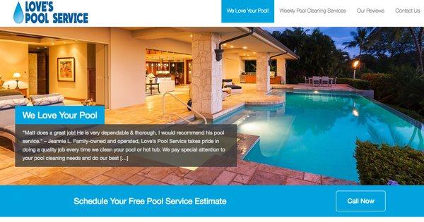 Love's Pool Service Website