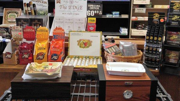 We offer a variety of cigars and accessories