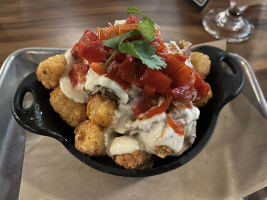 Loaded tots. Yummy!