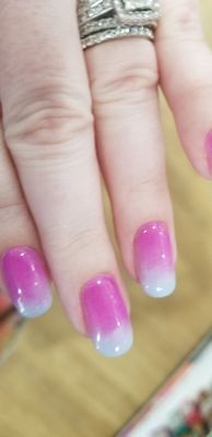 I love Mulan nails ! I especially ask for Julie she always does exactly what I want and she is so sweet! This is one of the ombre looks !