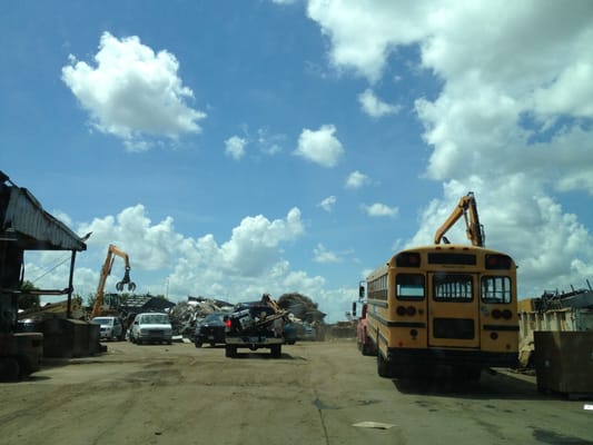 They recycle so much from school buses, to wheel chairs to the kitchen sink!