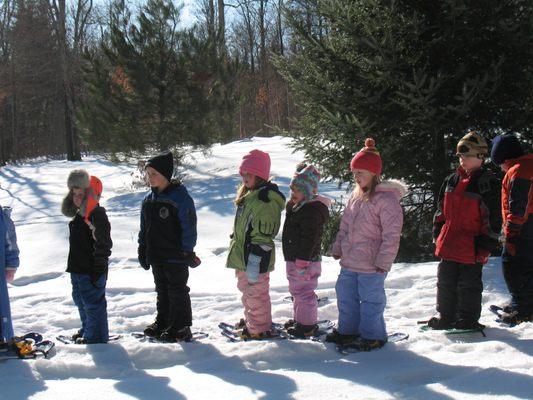 Enjoy snowshoeing at Tin Mountain and enjoy nature in winter!