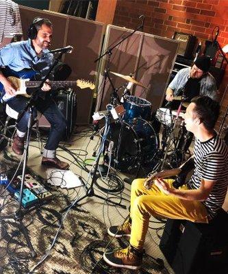 Charlie Hunter, Cory Wong (Vulfpeck) and Jordan Rose in recording new material for an upcoming release