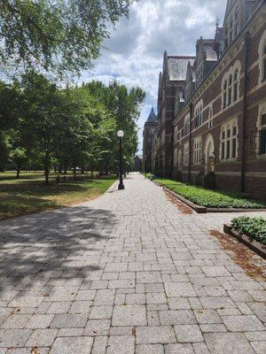 Long Walk: classrooms and lecture halls on the right