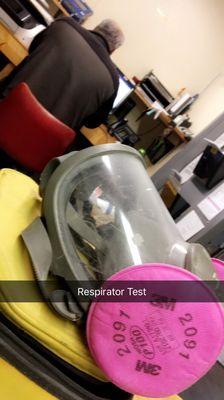 Respirator fit tests are about $40