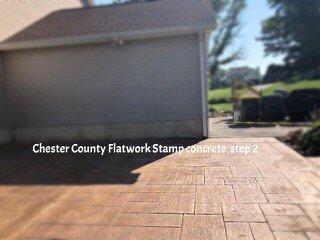 Stamp concrete patio