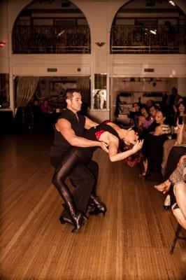 Instructors Hector & Kristy performing in Professional show at 2013 showcase