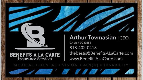 Contact info, business card