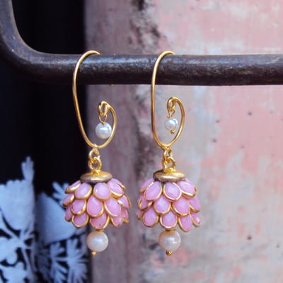 Rose Floral Drop Earrings