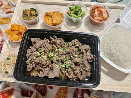 Bulgogi with Banchan (sides)