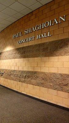 Shaghoian Concert Hall