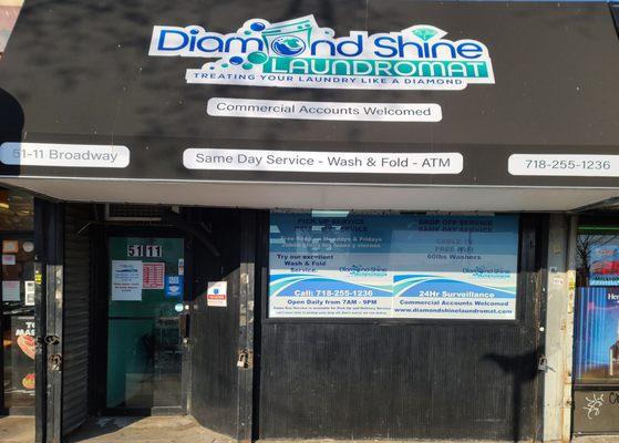 Diamond Shine Laundromat Front