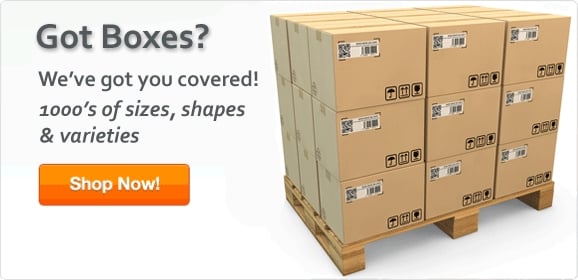 Corrugated boxes, cartons, containers, envelopes, mailers, labels, tape and more.