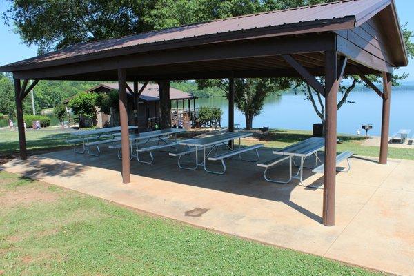 Shelter #2 at Lake Robinson that can be rented out for various occasions.