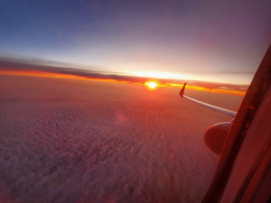 View from my window seat on the plane