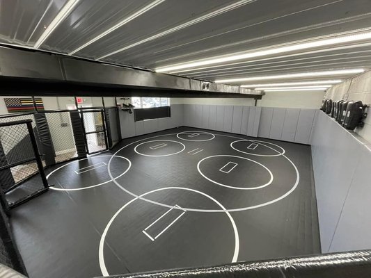 Wrestling and MMA workout area