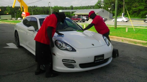 Cleaning up the vehicle to make it beautiful