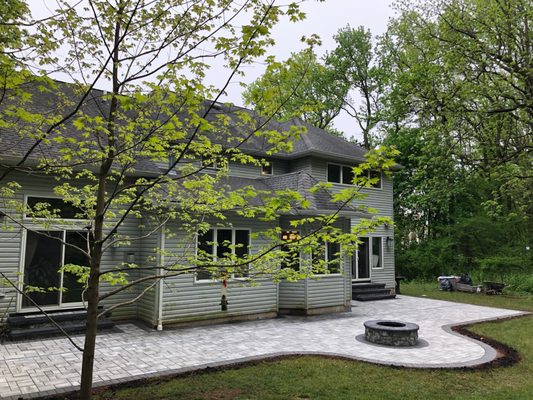 Completed patio