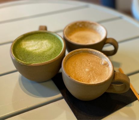 Matcha Latte and Cappuccinos