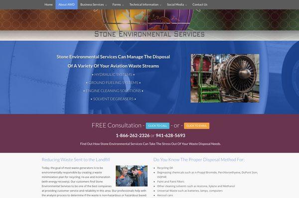 Aviation Waste Disposal & Stone Environmental Services in Englewood, FL