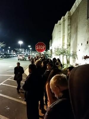 #blackfriday (but really black thursday since this is the line on Thanksgiving)...