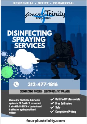 Book your spraying service today! Ask me about the 2 for 1 deal