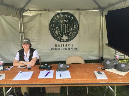 Stewards ~ of the ~ Wild / Texas Parks & Wildlife Foundation booth!  They are creating awareness about wildlife for our youth!