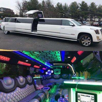 20 passenger Cadillac Escalade limo