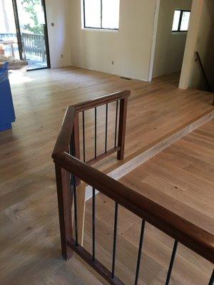 Prefinished Engineered European Oak flooring .