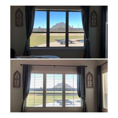 United Window Fashions did a great job of transforming my bedroom with beautiful Shutters that keep my house cool when it's warm outside!