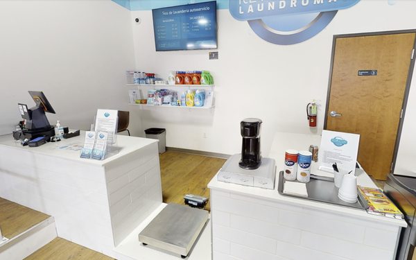 Drop off your laundry and we will get it done! Or enjoy free coffee & water while you do your own laundry.