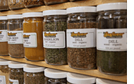 Organic herbs and spices, available in a pinch or a pound - you decide!