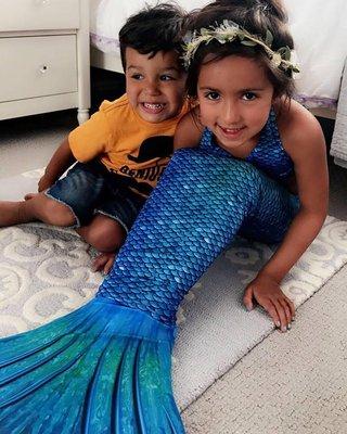 One more Happy Mermaid! Wearing our Lagoon Mermaid Tail