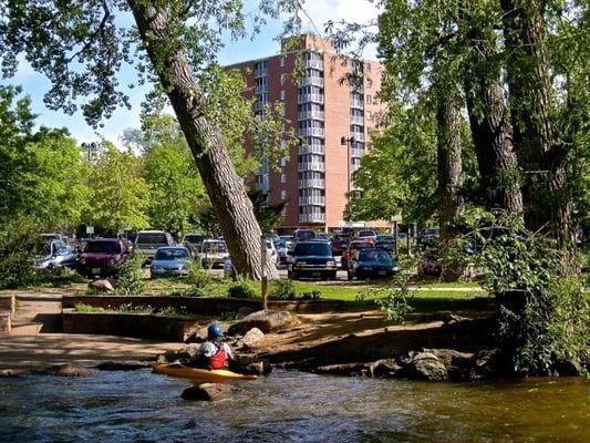 View of Presbyterian Manor from Boulder creek.