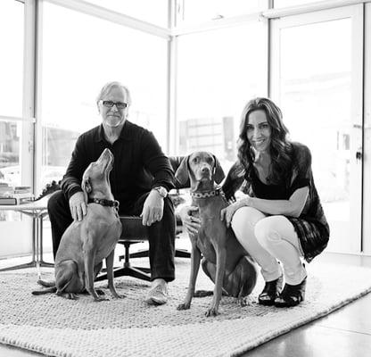 John McCulley, Janet McCulley & 4-legged staff of McCulley Design Lab