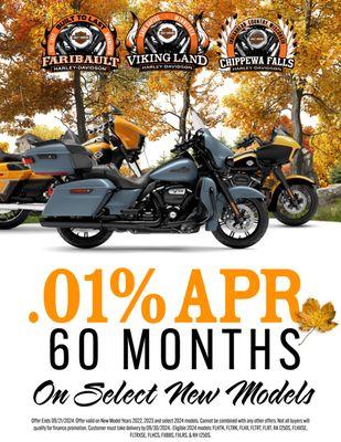 Through Sept 21, lock in rates at .01% APR for 60 months! disclaimer: https://tinyurl.com/283hxa6u