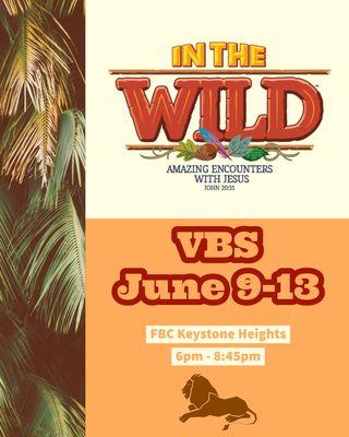 VBS June 9-13, 2019