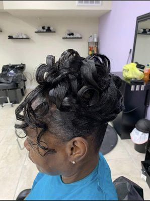 Natural hair updo!