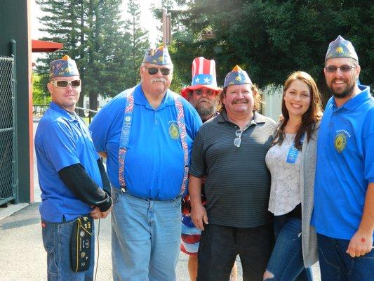 sons of the American legion hard at work helping the vets of Yountville