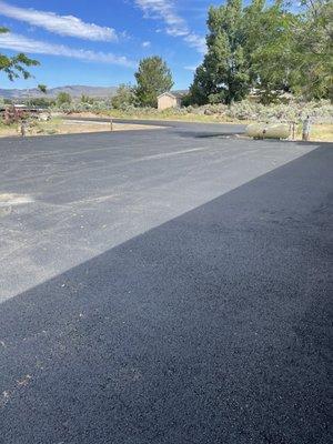 Paved driveway