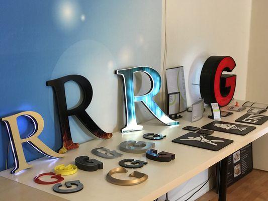 Custom sign letters 
Design fabrication installation and permits