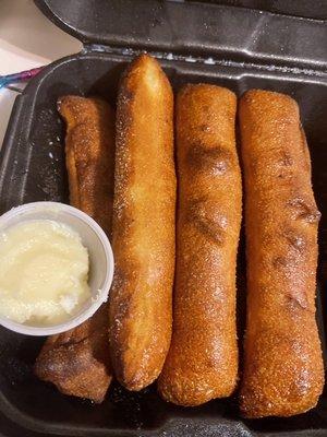 Cinnamon sticks with honey butter