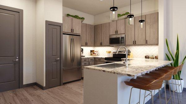 Model Apartment Home Kitchen