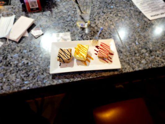 Chef Carl's Cheesecake Flight