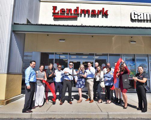 Grand Opening Ribbing Cutting Ceremony. Joined by the Natomas Chamber of Commerce and local Lendmark Financial Services staff. September '19