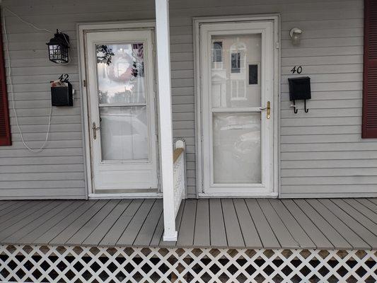 Refurbished front porches