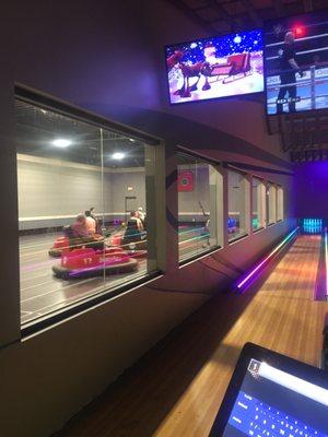 whirlyball next to bowling lanes