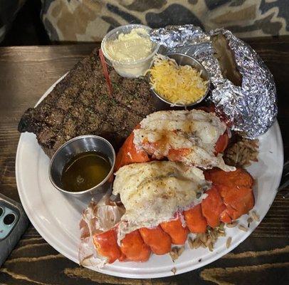 16oz Ribeye w/Lobster tail