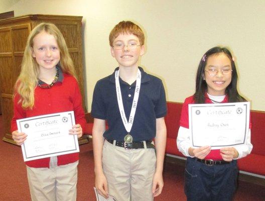 Faith Lutheran School offers many opportunities for academic competition, such as spelling bee, geography bee, scholar bowl and more!