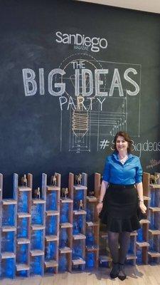 PromoVentures, Inc is a woman owned business located in San Diego. Here is our CEO at the San Diego Magazine Big Ideas Party